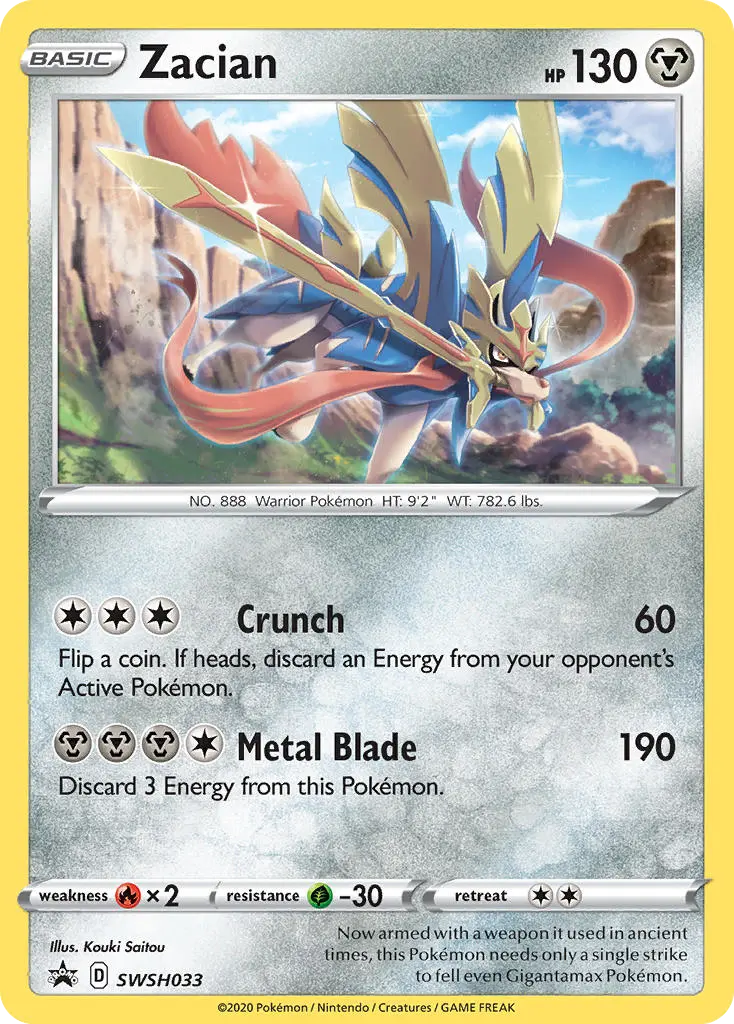 Zacian (SWSH Black Star Promos) - Pokémon in TCG Land México
