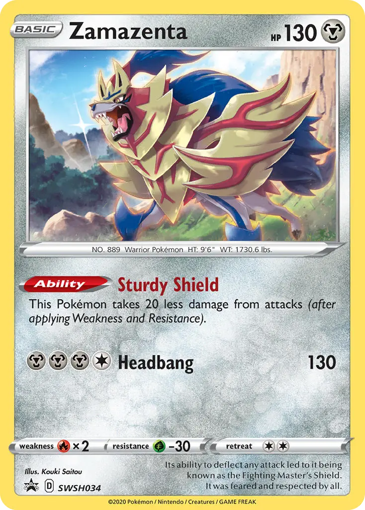Zamazenta (SWSH Black Star Promos) - Pokémon in TCG Land México