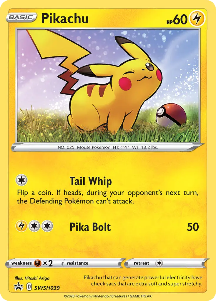 Pikachu (SWSH Black Star Promos) - Pokémon in TCG Land México