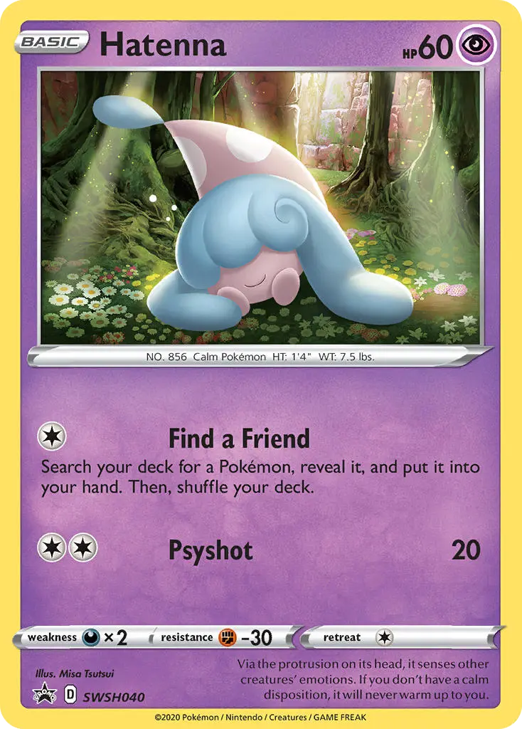 Hatenna (SWSH Black Star Promos) - Pokémon in TCG Land México
