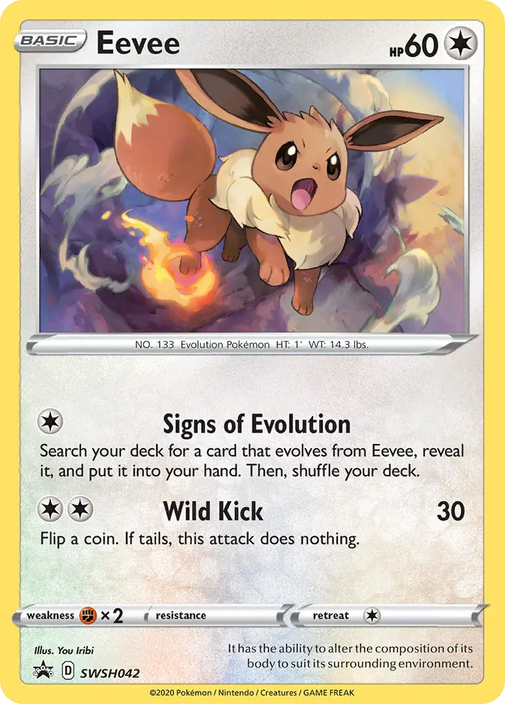Eevee (SWSH Black Star Promos) - Pokémon in TCG Land México
