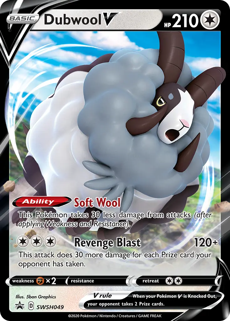 Dubwool V (SWSH Black Star Promos) - Pokémon in TCG Land México