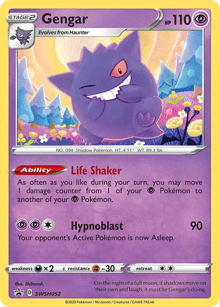 Gengar (SWSH Black Star Promos) - Pokémon in TCG Land México
