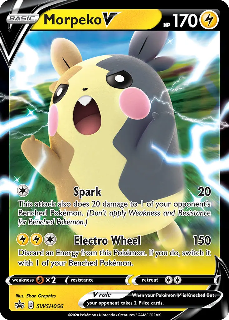 Morpeko V (SWSH Black Star Promos) - Pokémon in TCG Land México