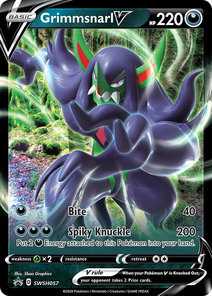 Grimmsnarl V (SWSH Black Star Promos) - Pokémon in TCG Land México