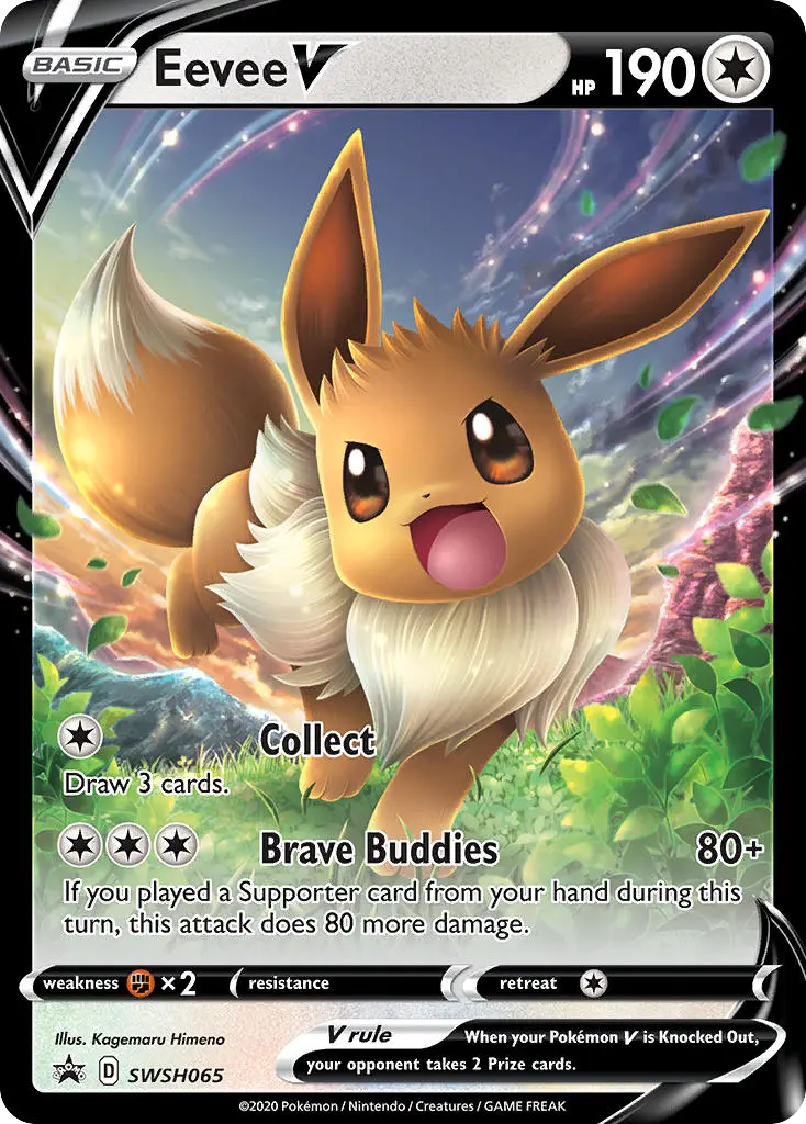 Eevee V (SWSH Black Star Promos) - Pokémon in TCG Land México