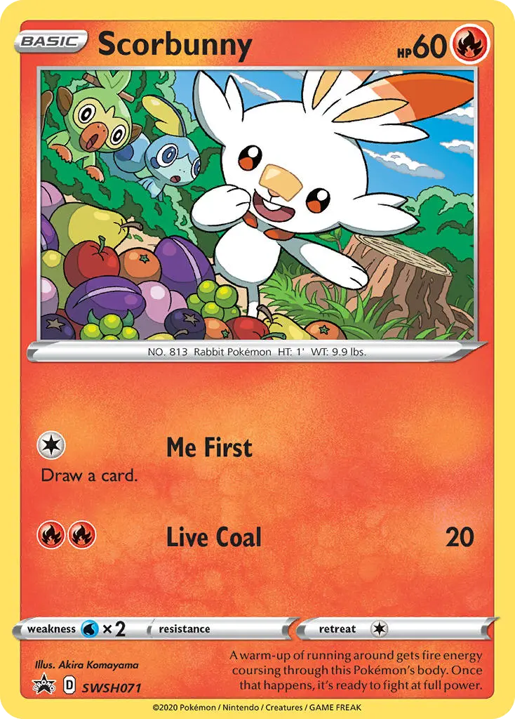 Scorbunny (SWSH Black Star Promos) - Pokémon in TCG Land México