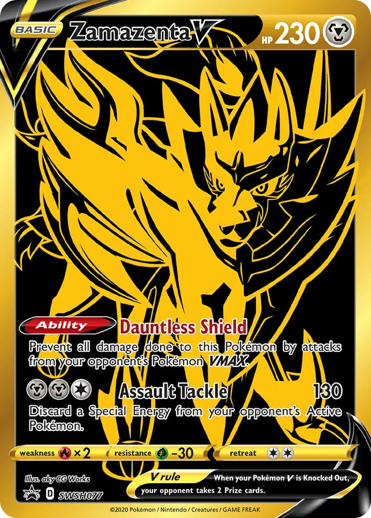 Zamazenta V (SWSH Black Star Promos) - Pokémon in TCG Land México