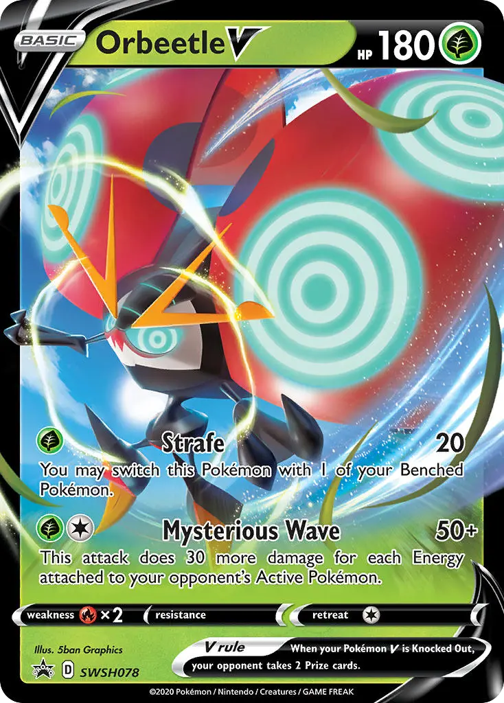Orbeetle V (SWSH Black Star Promos) - Pokémon in TCG Land México