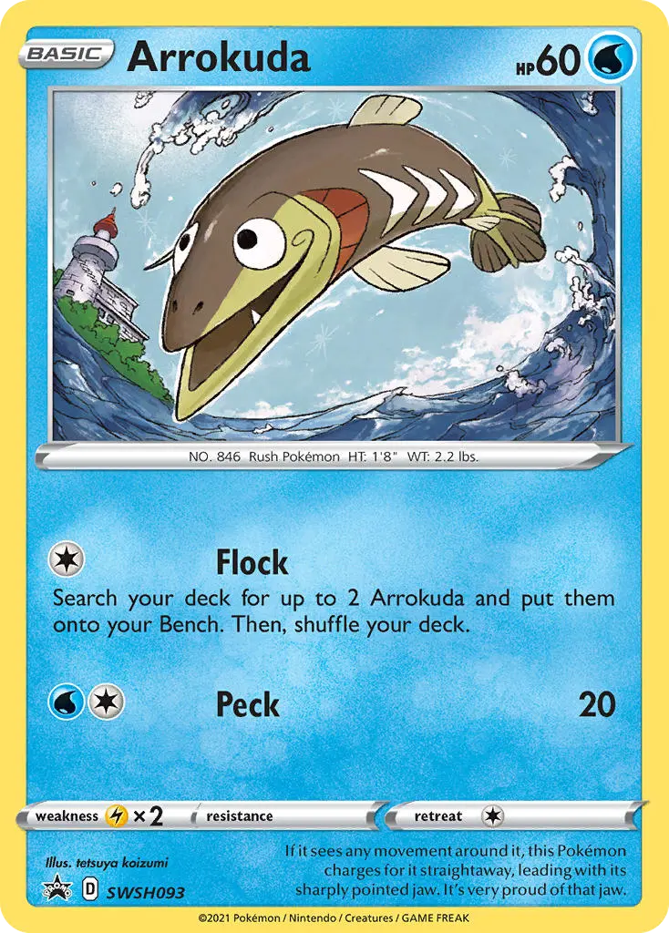 Arrokuda (SWSH Black Star Promos) - Pokémon in TCG Land México