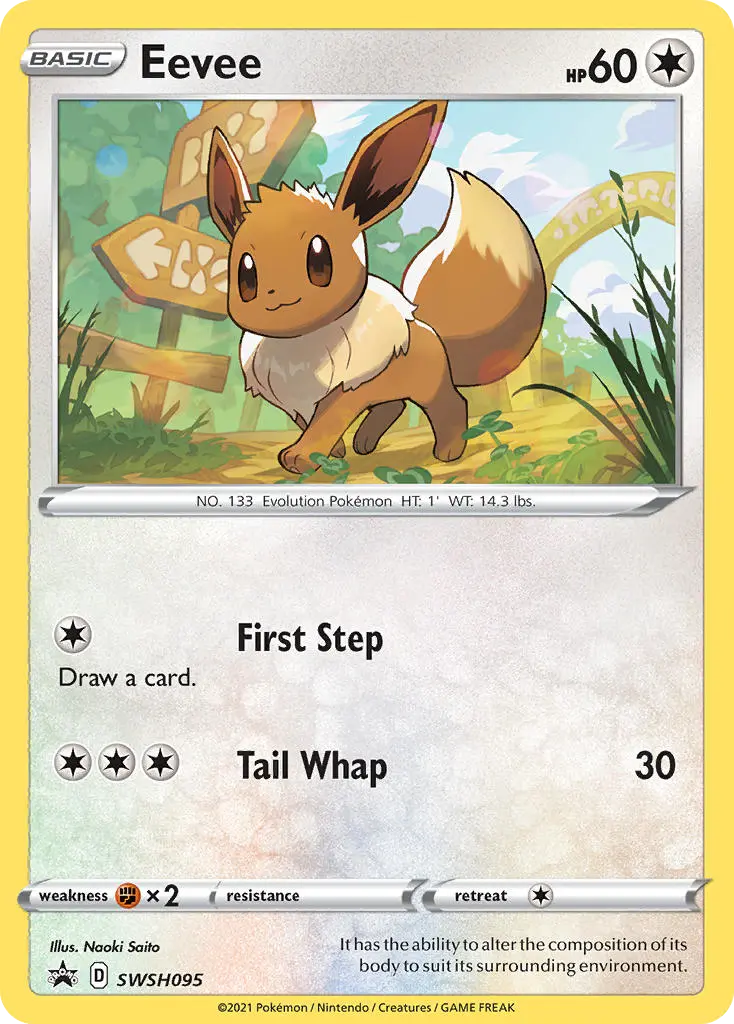 Eevee (SWSH Black Star Promos) - Pokémon in TCG Land México