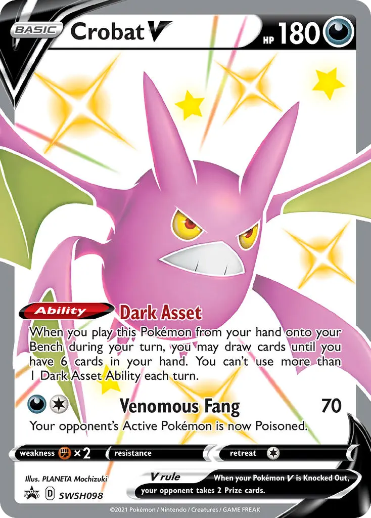 Crobat V (SWSH Black Star Promos) - Pokémon in TCG Land México