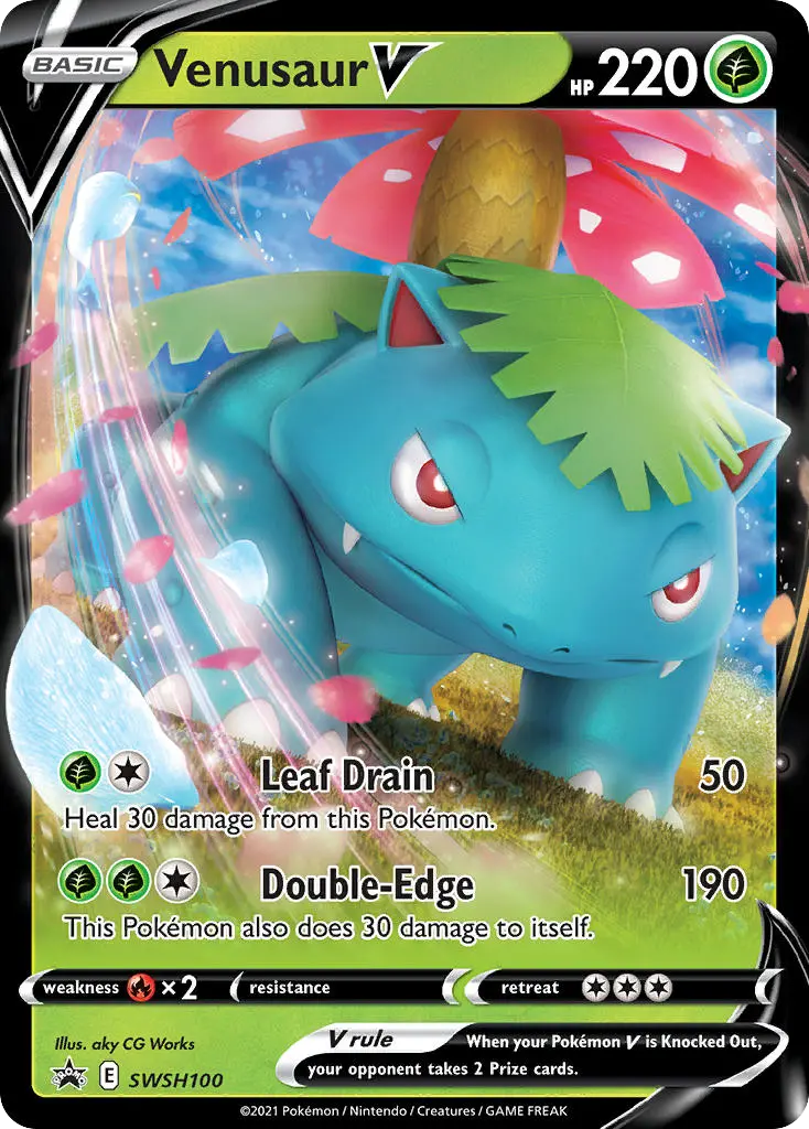 Venusaur V (SWSH Black Star Promos) - Pokémon in TCG Land México