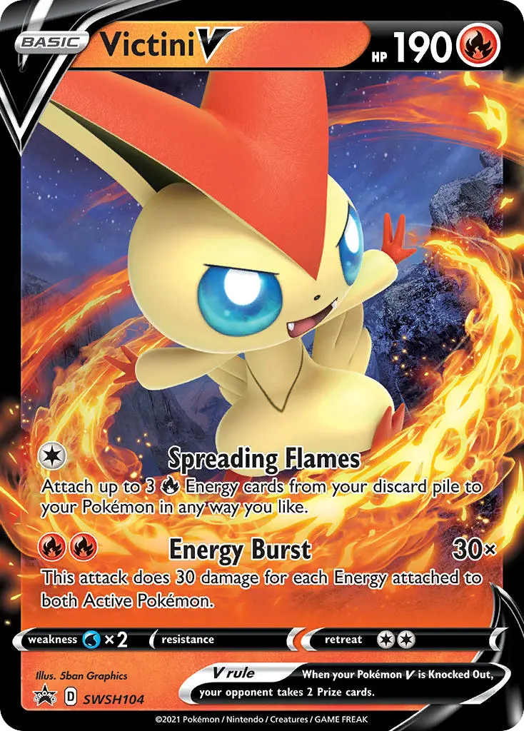 Victini V (SWSH Black Star Promos) - Pokémon in TCG Land México