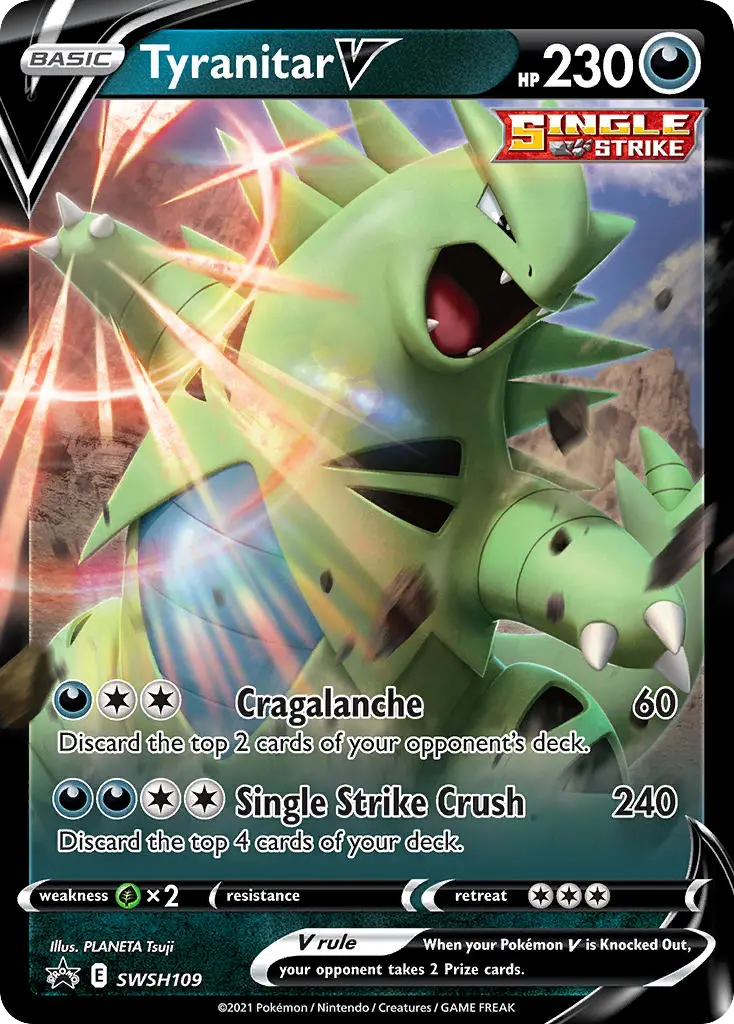 Tyranitar V (SWSH Black Star Promos) - Pokémon in TCG Land México