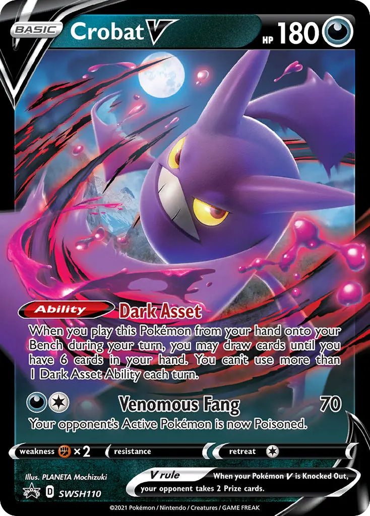 Crobat V (SWSH Black Star Promos) - Pokémon in TCG Land México