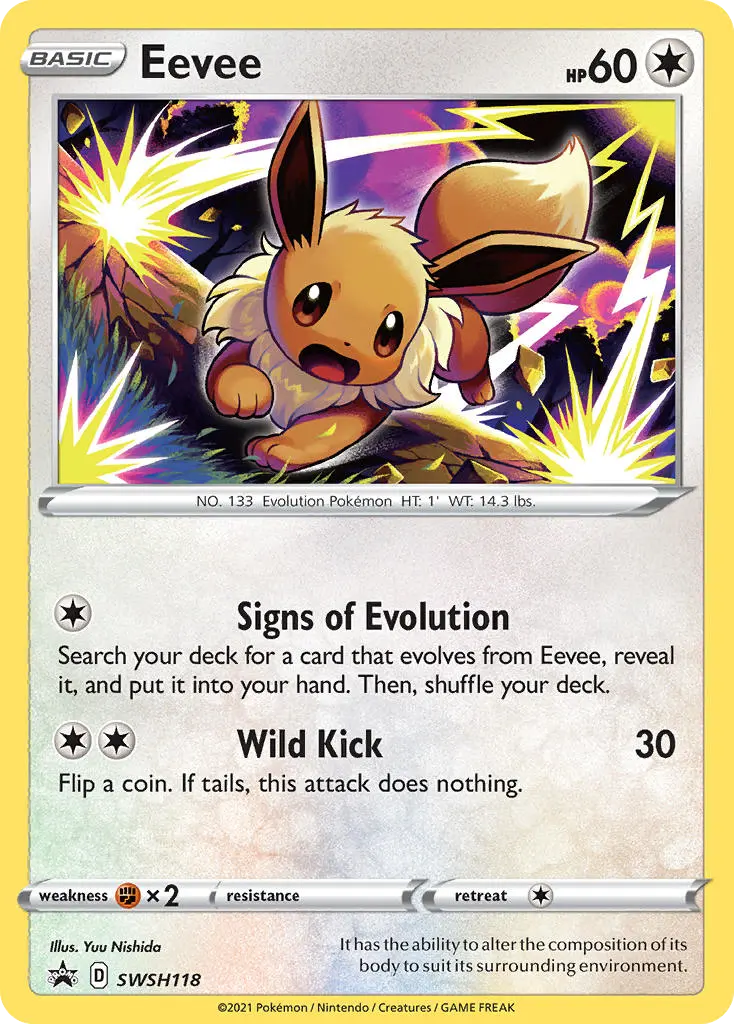 Eevee (SWSH Black Star Promos) - Pokémon in TCG Land México