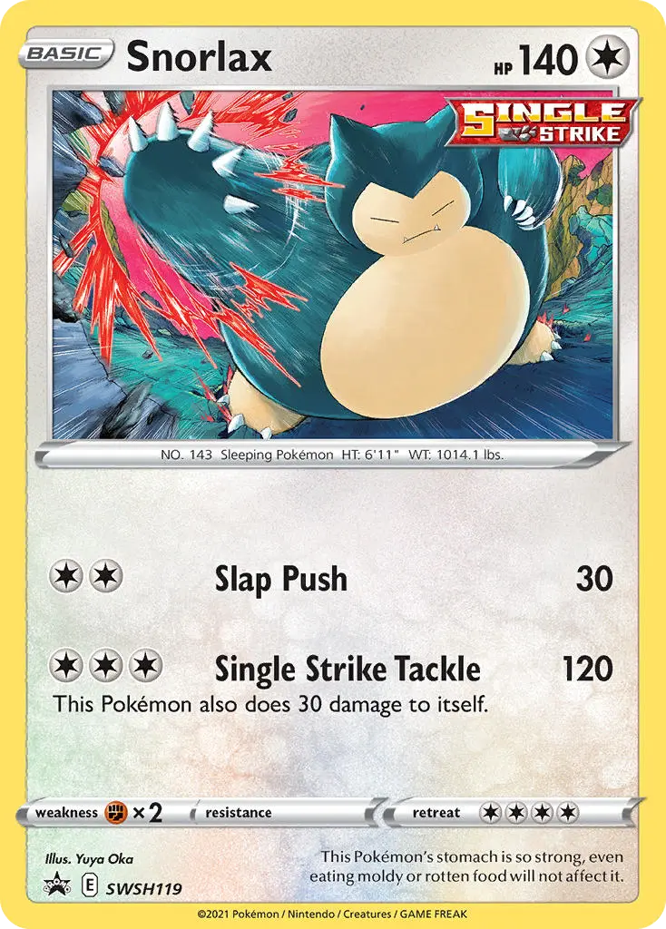 Snorlax (SWSH Black Star Promos) - Pokémon in TCG Land México