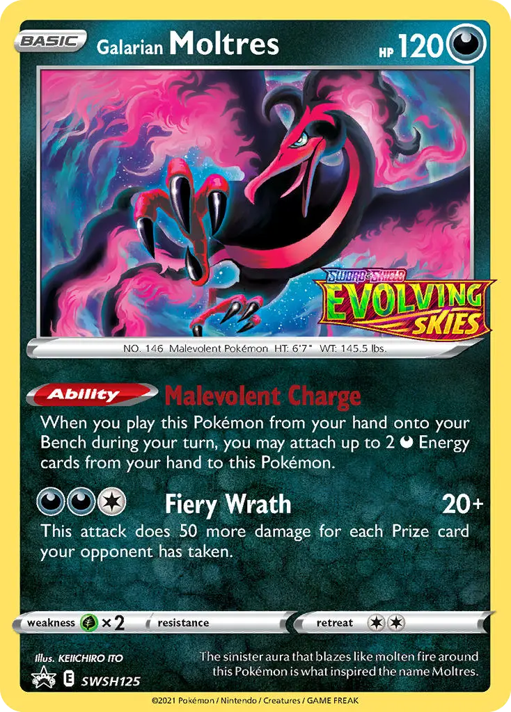 Galarian Moltres (SWSH Black Star Promos) - Pokémon in TCG Land México