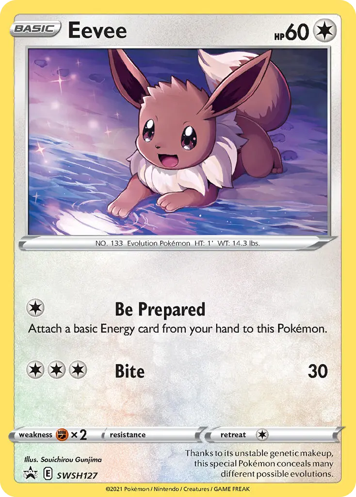 Eevee (SWSH Black Star Promos) - Pokémon in TCG Land México