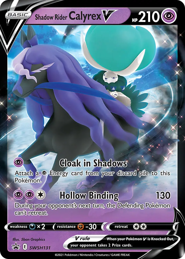 Shadow Rider Calyrex V (SWSH Black Star Promos) - Pokémon in TCG Land México