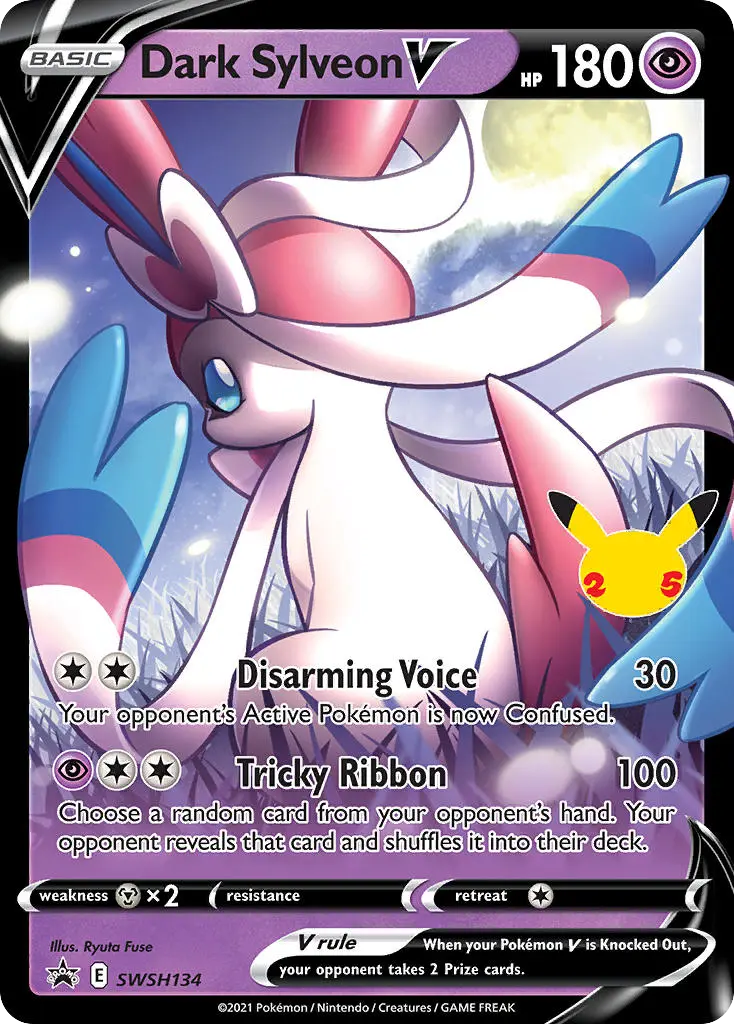 Dark Sylveon V (SWSH Black Star Promos) - Pokémon in TCG Land México
