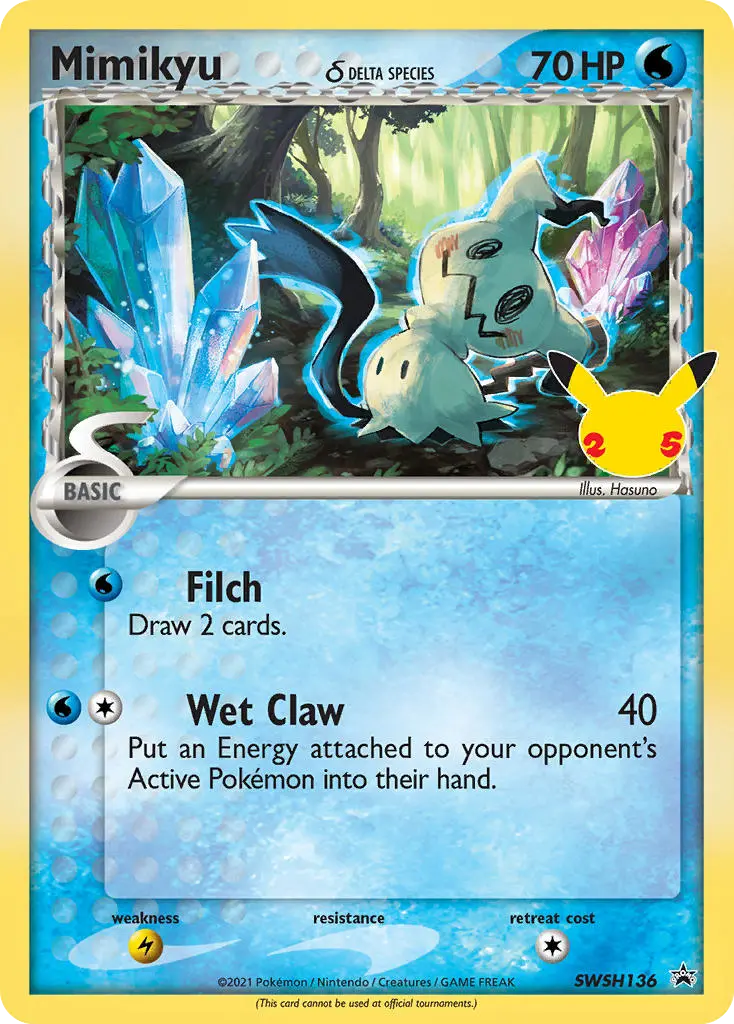 Mimikyu δ (SWSH Black Star Promos) - Pokémon in TCG Land México
