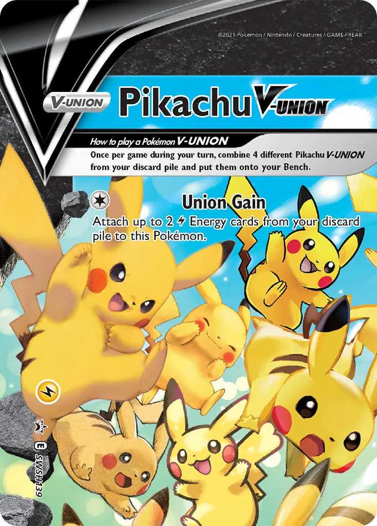 Pikachu V-UNION (SWSH Black Star Promos) - Pokémon in TCG Land México