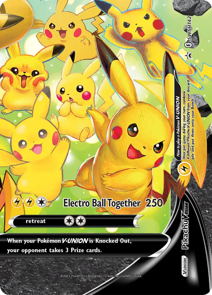 Pikachu V-UNION (SWSH Black Star Promos) - Pokémon in TCG Land México