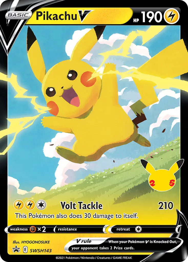 Pikachu V (SWSH Black Star Promos) - Pokémon in TCG Land México