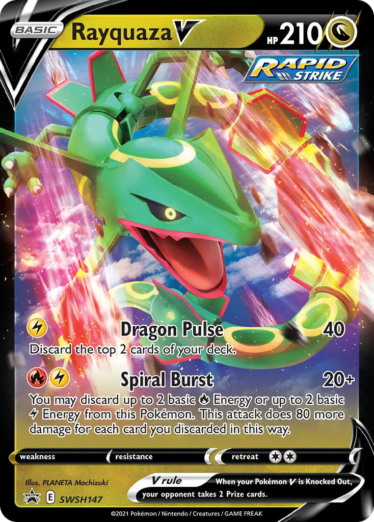 Rayquaza V (SWSH Black Star Promos) - Pokémon in TCG Land México