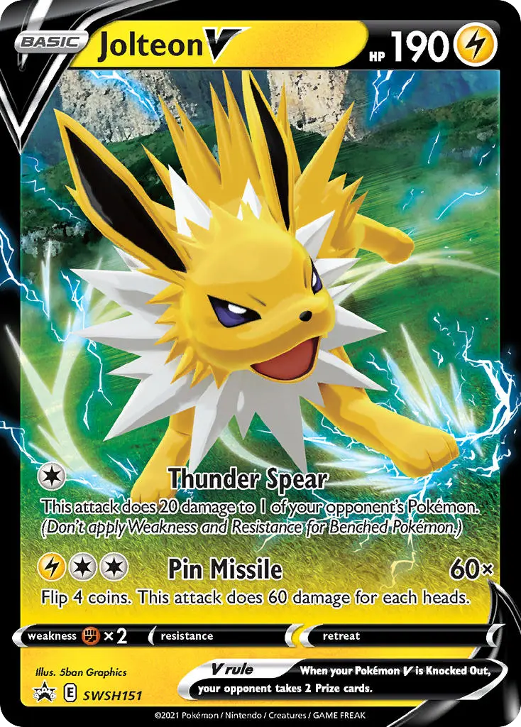 Jolteon V (SWSH Black Star Promos) - Pokémon in TCG Land México
