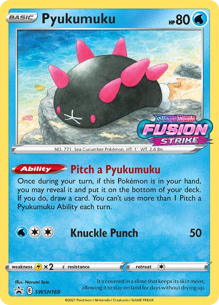 Pyukumuku (SWSH Black Star Promos) - Pokémon in TCG Land México