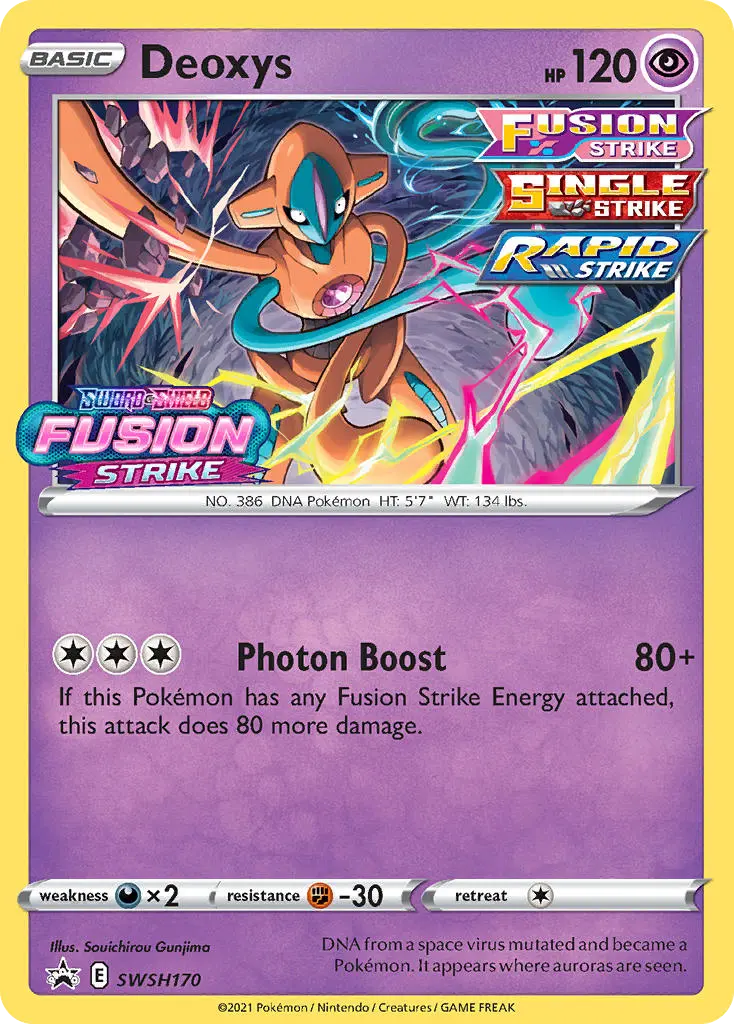 Deoxys (SWSH Black Star Promos) - Pokémon in TCG Land México