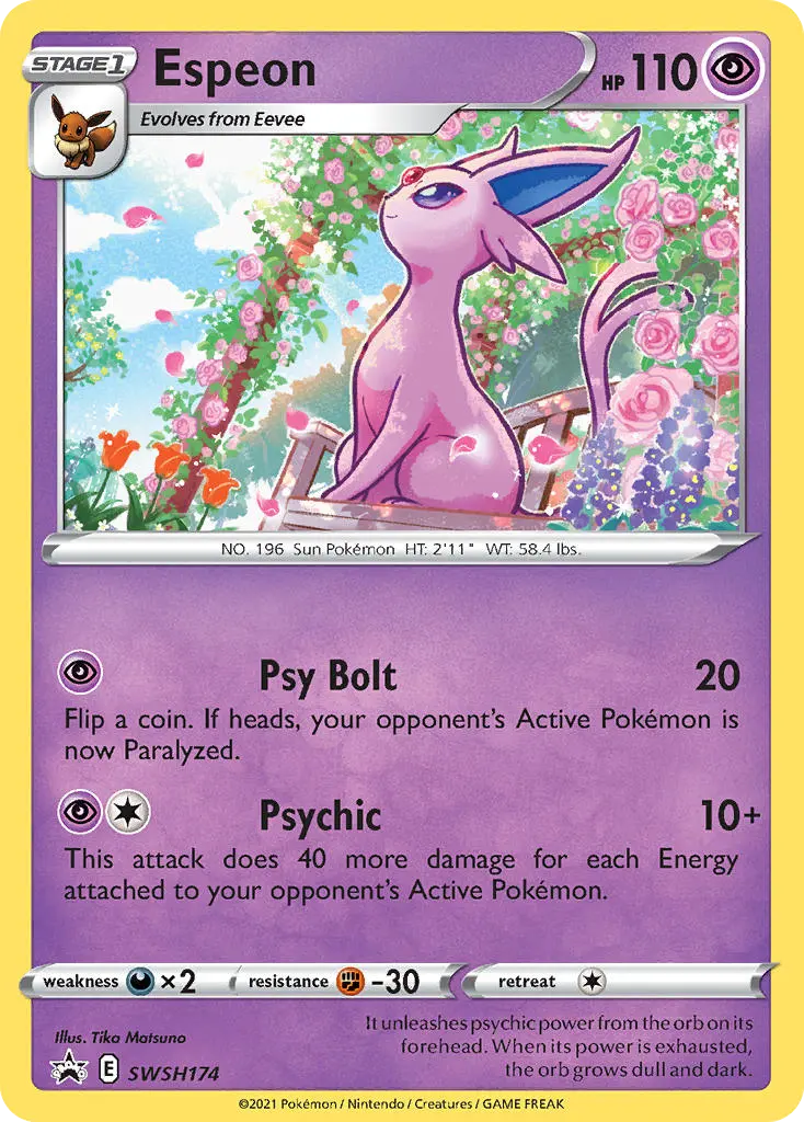 Espeon (SWSH Black Star Promos) - Pokémon in TCG Land México
