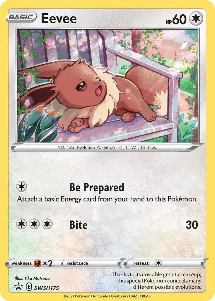 Eevee (SWSH Black Star Promos) - Pokémon in TCG Land México