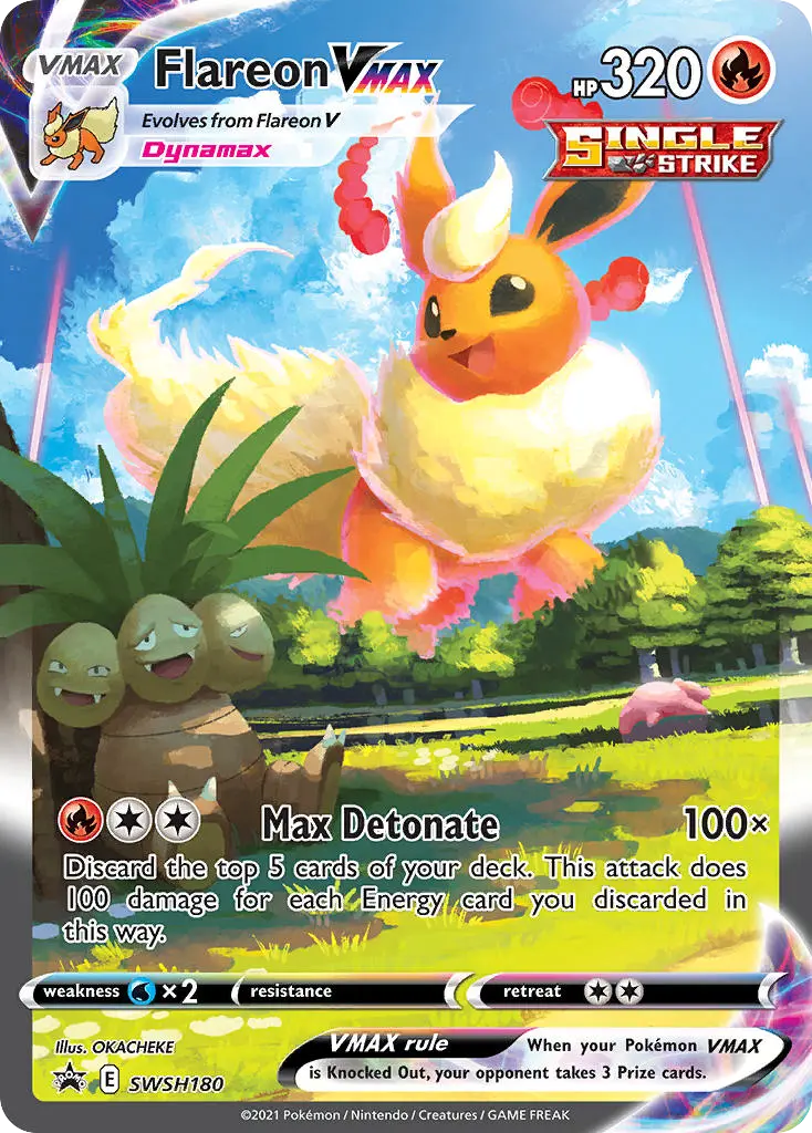 Flareon VMAX (SWSH Black Star Promos) - Pokémon in TCG Land México