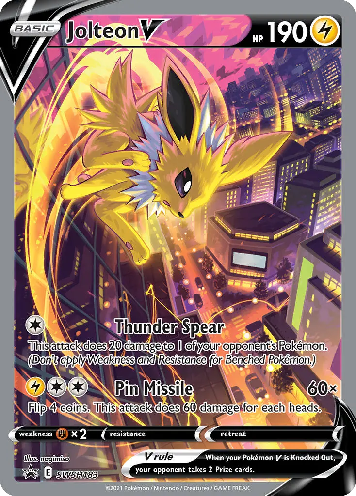 Jolteon V (SWSH Black Star Promos) - Pokémon in TCG Land México