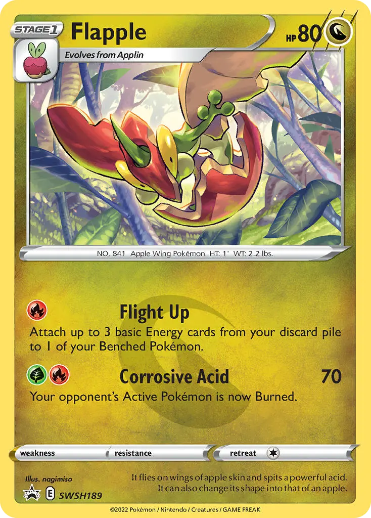 Flapple (SWSH Black Star Promos) - Pokémon in TCG Land México