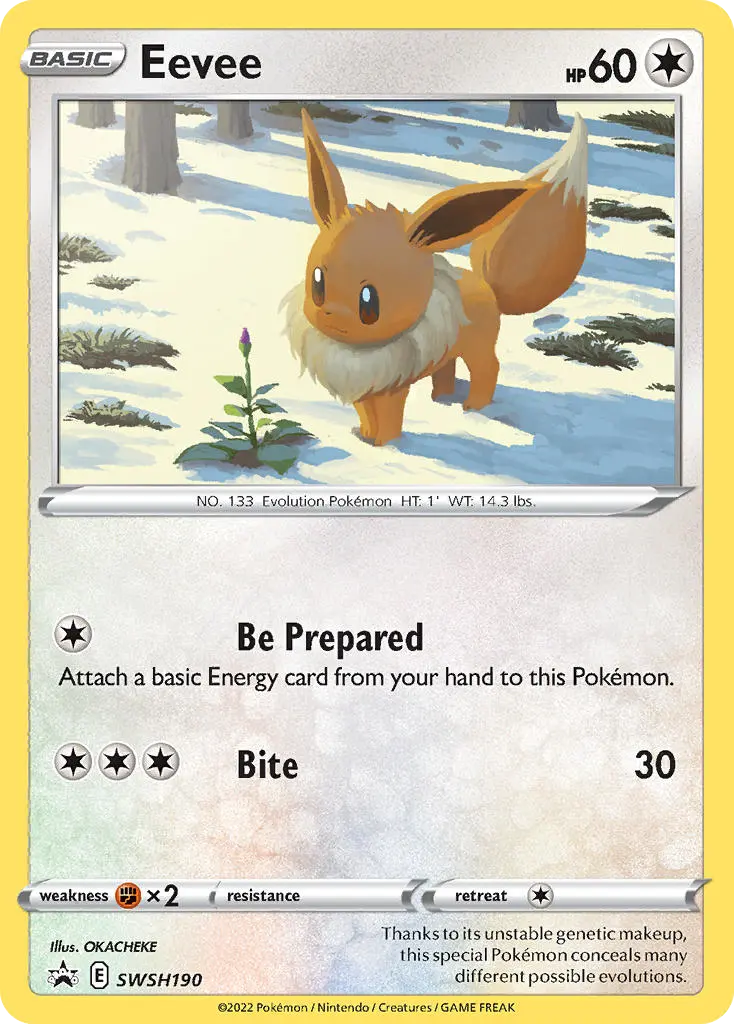 Eevee (SWSH Black Star Promos) - Pokémon in TCG Land México