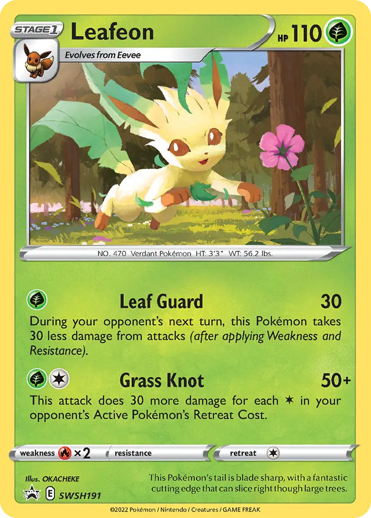 Leafeon (SWSH Black Star Promos) - Pokémon in TCG Land México
