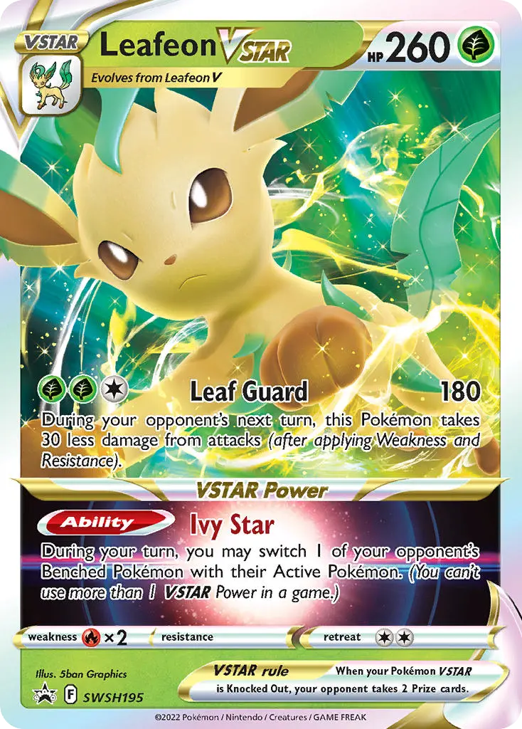 Leafeon VSTAR (SWSH Black Star Promos) - Pokémon in TCG Land México