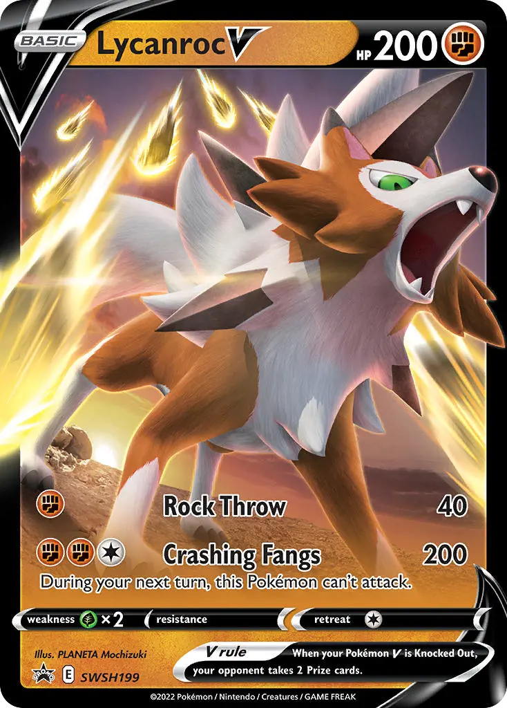 Lycanroc V (SWSH Black Star Promos) - Pokémon in TCG Land México