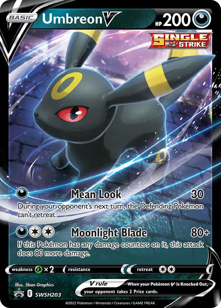 Umbreon V (SWSH Black Star Promos) - Pokémon in TCG Land México
