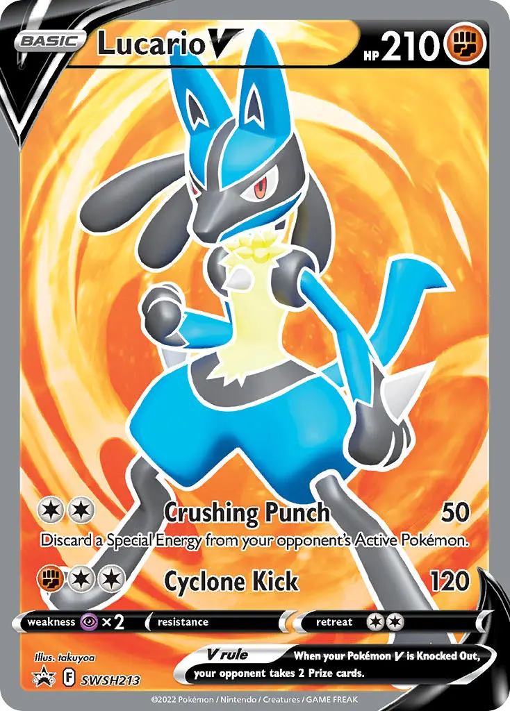Lucario V (SWSH Black Star Promos) - Pokémon in TCG Land México