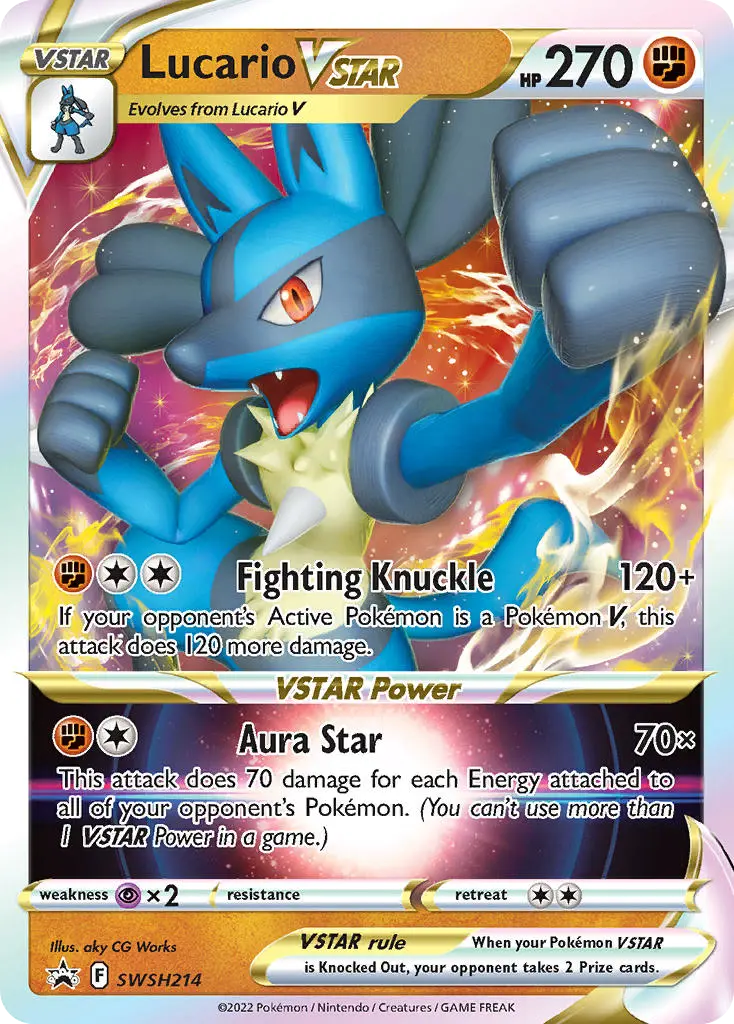 Lucario VSTAR (SWSH Black Star Promos) - Pokémon in TCG Land México