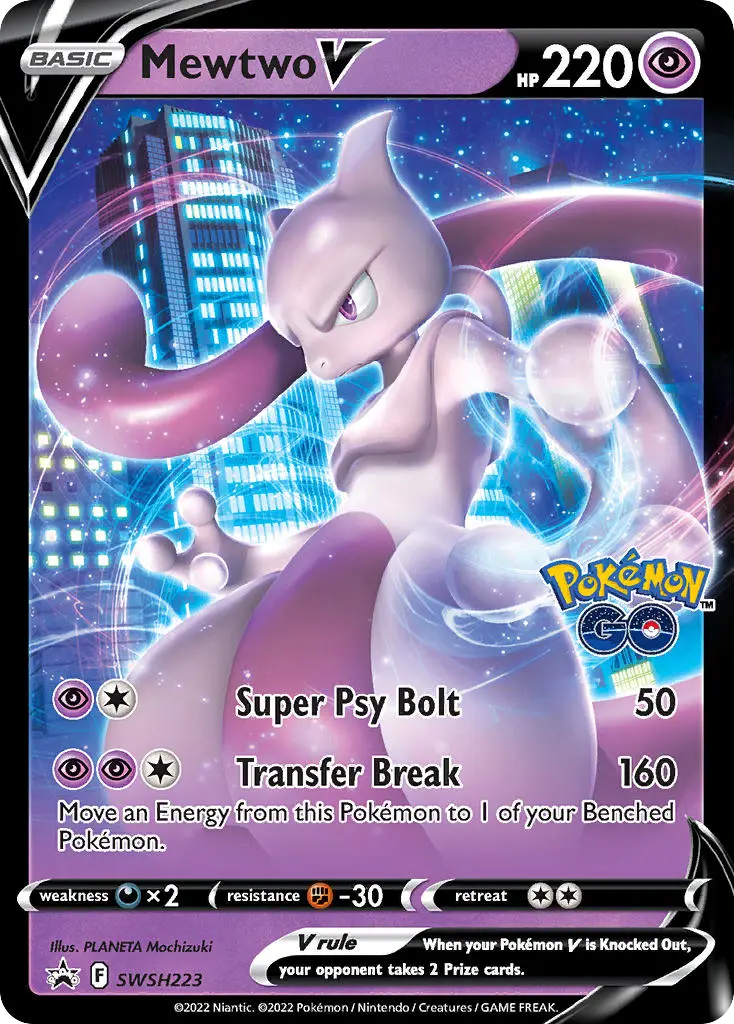Mewtwo V (SWSH Black Star Promos) - Pokémon in TCG Land México