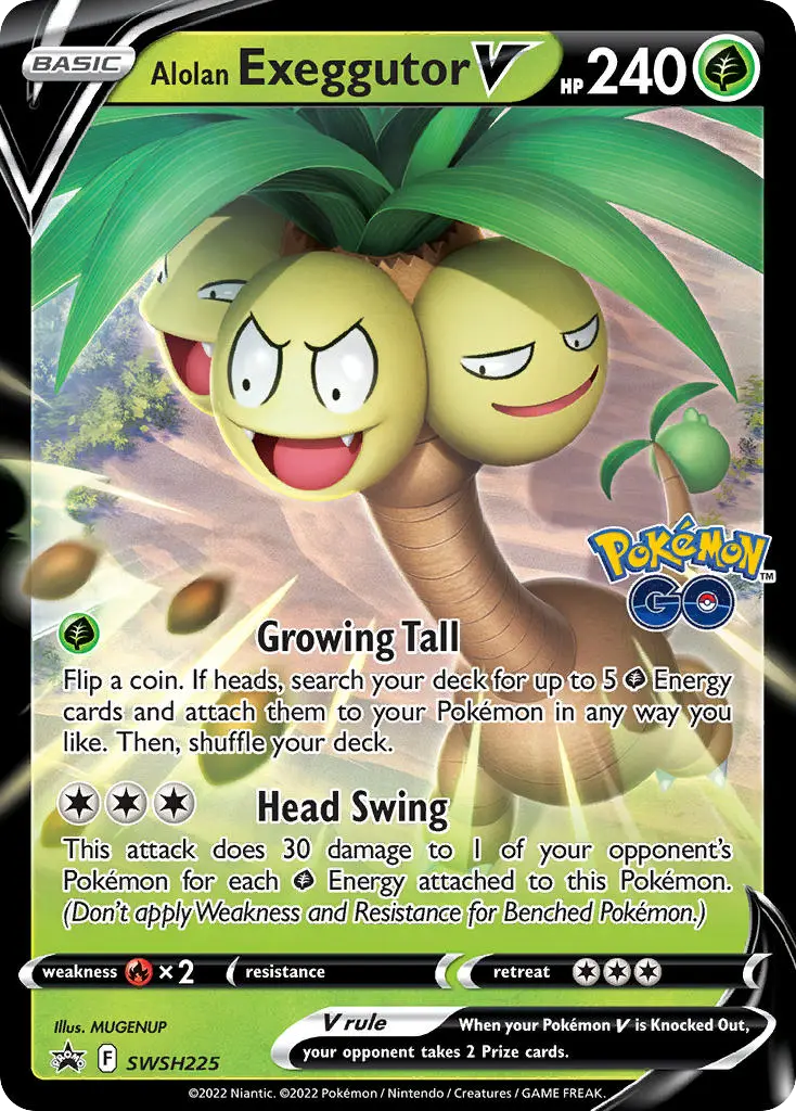 Alolan Exeggutor V (SWSH Black Star Promos) - Pokémon in TCG Land México