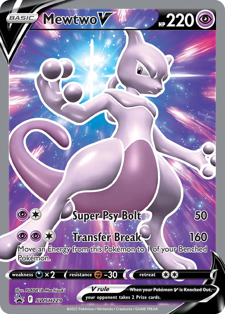 Mewtwo V (SWSH Black Star Promos) - Pokémon in TCG Land México