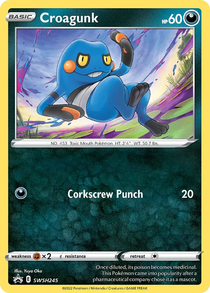 Croagunk (SWSH Black Star Promos) - Pokémon in TCG Land México